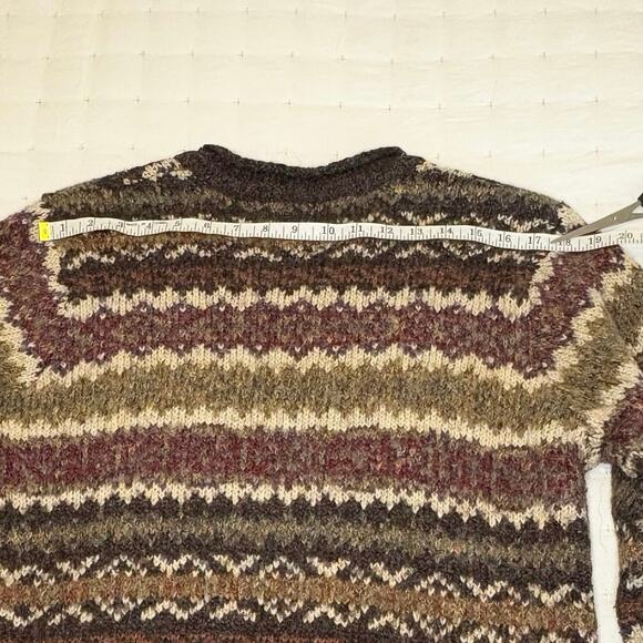 VTG St. John's Bay Fair Isle Sweater Women's XL | Multi-Color | V-Neck Knit - Picture 9 of 10